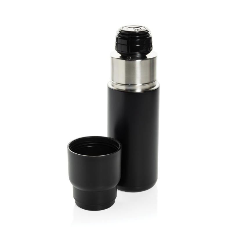 Thermocup RCS termosku z recykl. materiálov s pohárom 500ml čierna 3