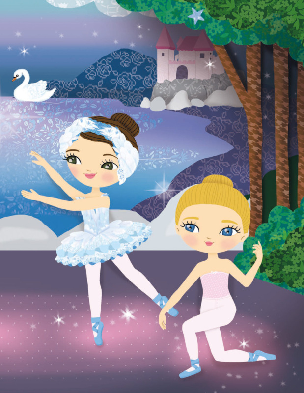 Šaty pre baletku EMMU – Kniha samolepiek 4