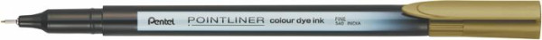 Liner, 0,4 mm, PENTEL "Pointliner", zlatohnedý
