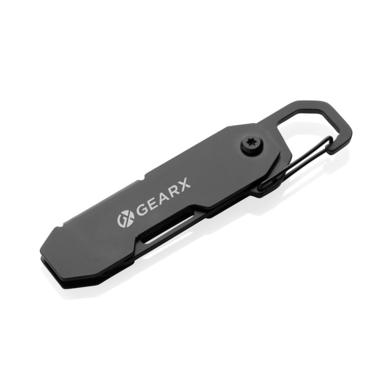 Gear X skladacie EDC náradie s karabínou a rezačom na balíky čierna 2