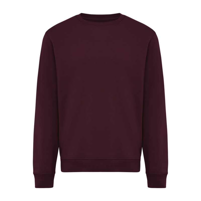 IQONIQ Toria Unisex mikina s okrúhl. výstrihom z rec. bavlny merlot XXXL 1