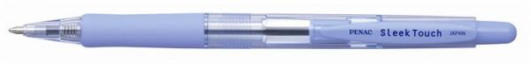 Guľôčkové pero, 0,7 mm, stláčací mechanizmus, PENAC "Sleek Touch", modré