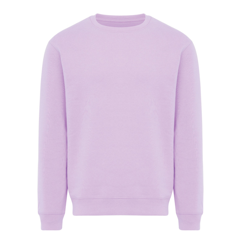 IQONIQ Toria Unisex mikina s okrúhl. výstrihom z rec. bavlny lavender L 1