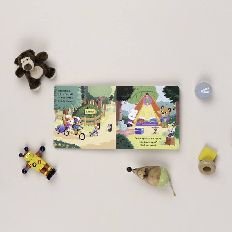 BRUMKO ROZUMKO TÁBORNÍKOM – Obrázky s pohyblivými prvkami 3