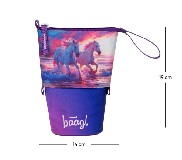 BAAGL Školský peračník Pop Up Kone Srdce GRS 5