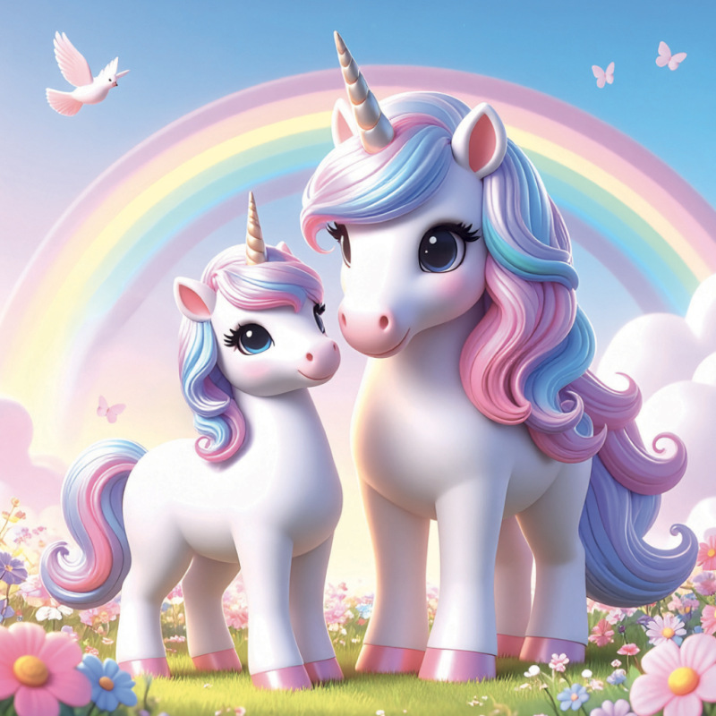 NOTIQUE Grid calendar Happy Unicorns 2027, 30 x 30 cm 4