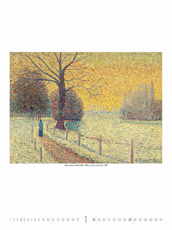Nástenný kalendár Impressionists 2026 2
