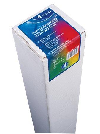 Plotrový papier, do atramentovej tlačiarne, 610 mm x 90 m x 50 mm, 90g, VICTORIA
