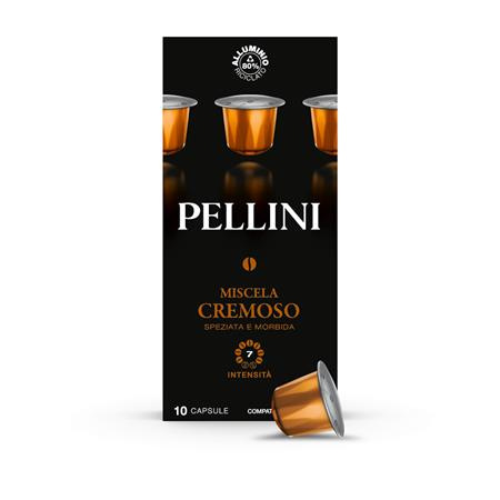 Kávové kapsule, do kávovarov Nespresso®, 10 ks,  PELLINI, "Cremoso"