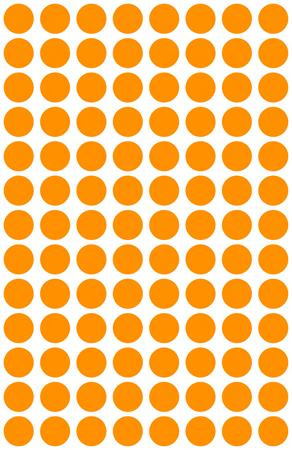 Etikety, okrúhle, priemer: 8 mm, AVERY ZWECKFORM, neónovo oranžové, 416 etikiet/bal 4