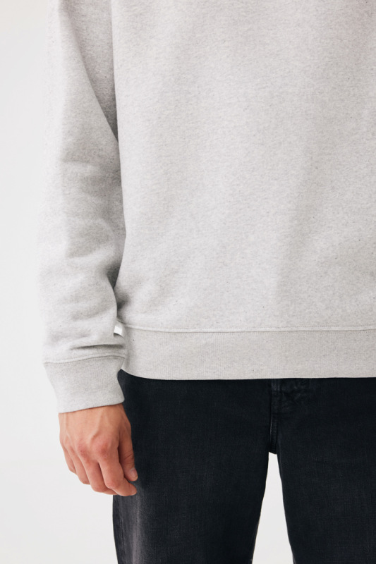 IQONIQ Toria Unisex mikina s okrúhl. výstrihom z rec. bavlny light heather grey XS 15