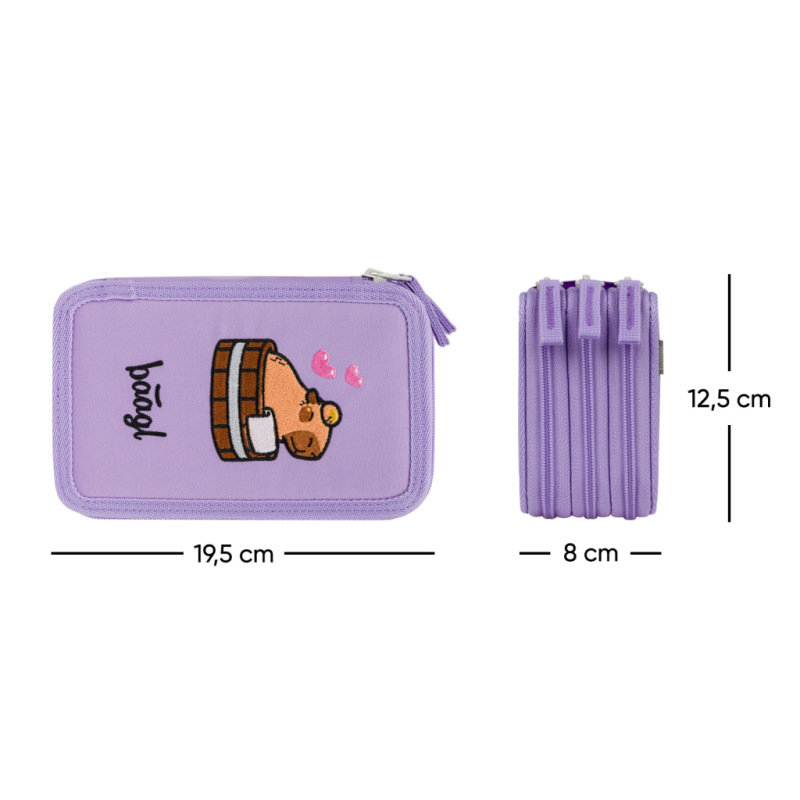 BAAGL Školský peračník trojposchodový Kapybara 5