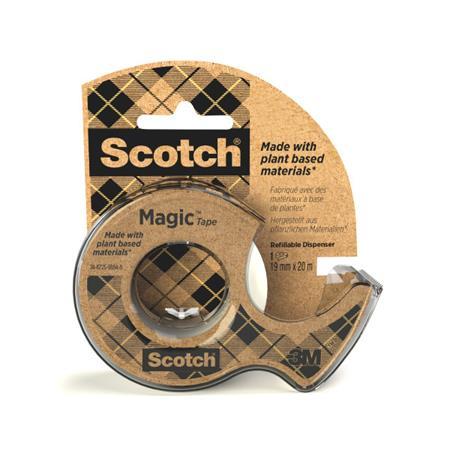 3M SCOTCH Lepiaca páska, s dispenzorom 19 mm x 33 m, ekologická, 3M "Scotch® Magic™", priehľadná