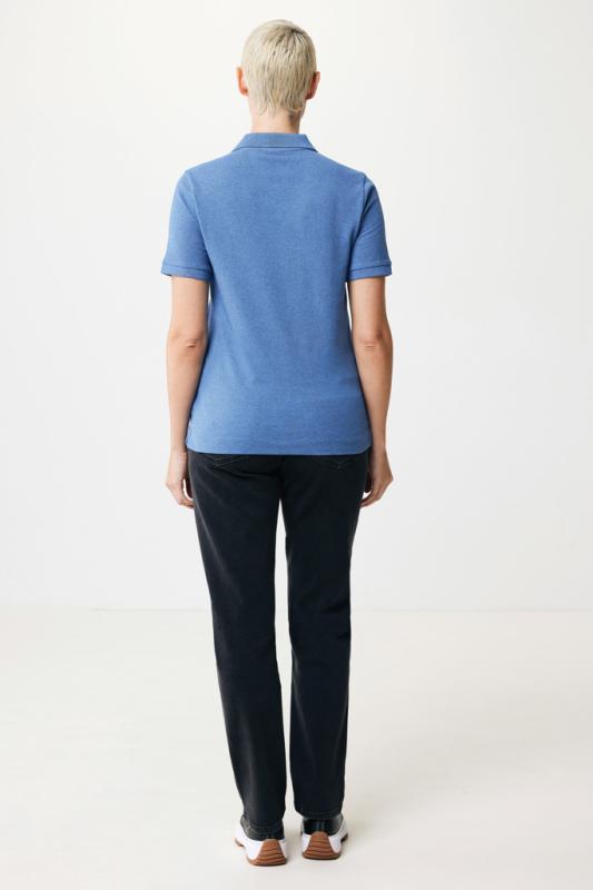 Polo tričko IQONIQ Yosemite z recykl. bavlny heather blue XXS 8