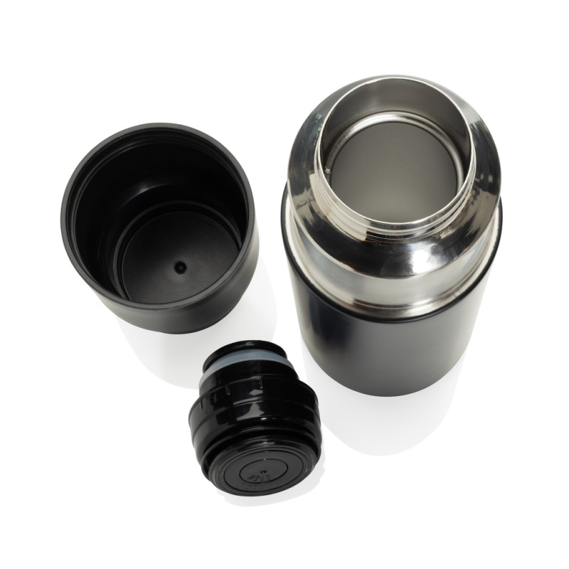 Thermocup RCS termosku z recykl. materiálov s pohárom 500ml čierna 4