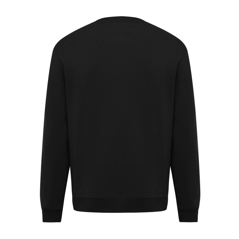 IQONIQ Toria Unisex mikina s okrúhl. výstrihom z rec. bavlny čierna XXS 2