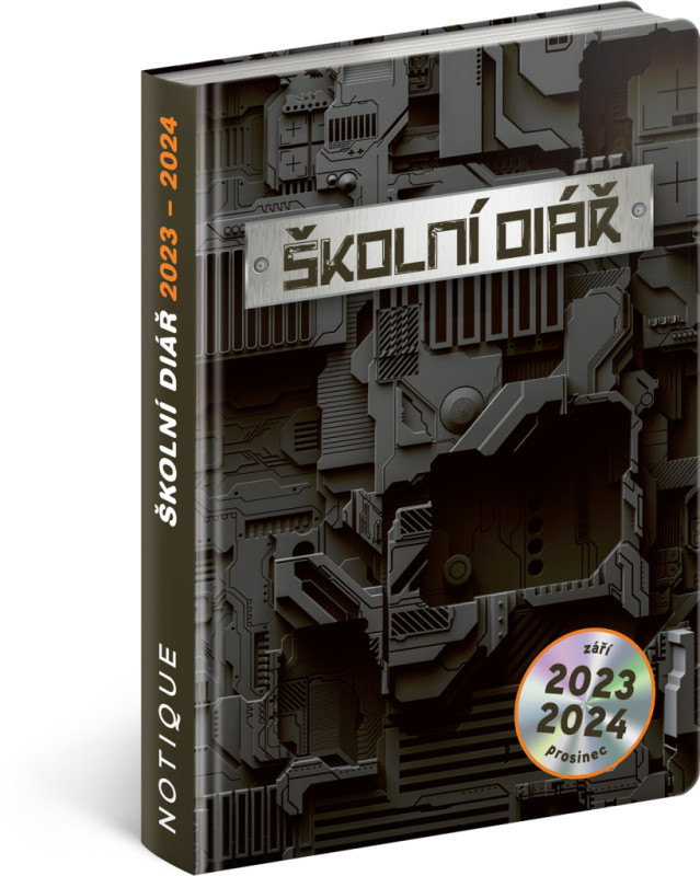 Školský diár Technik (september 2023 – december 2024), 9,8 × 14,5 cm