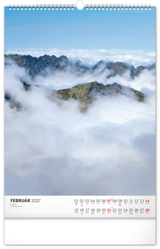 NOTIQUE Nástenný kalendár Tatry 2027, 33 x 46 cm 2