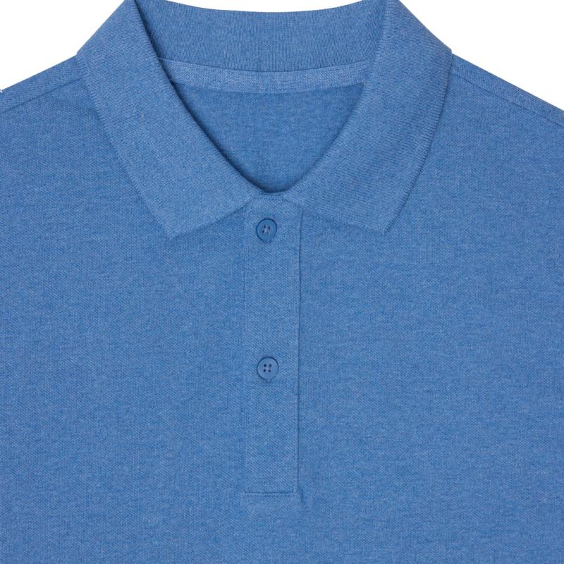 Polo tričko IQONIQ Yosemite z recykl. bavlny heather blue XXS 2