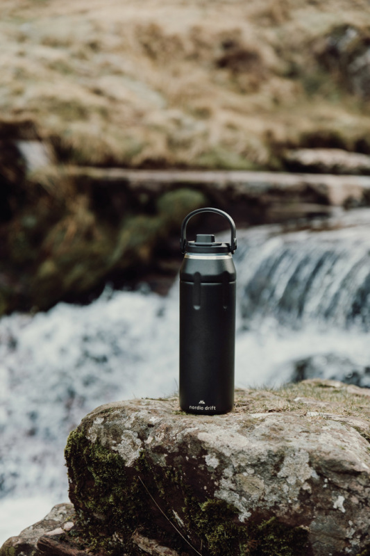 Nordic Drift Trail RCS Izolovaná športová fľaša 940 ml čierna 10