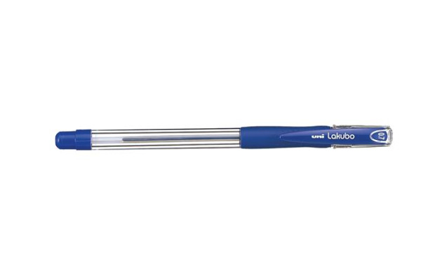 Guľôčkové pero, 0,3 mm, s vrchnákom, UNI "SG-100 Lakubo", modré 1