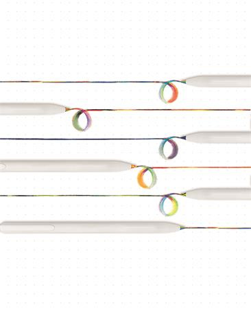 Farebné mechanické ceruzky, sada, so špeciálnou viacfarebnou tuhou, APLI "Color Click Mix" 3