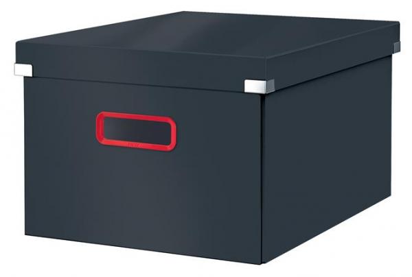 Škatuľa, veľkosť M, LEITZ "Cosy Click&Store", zamatová sivá