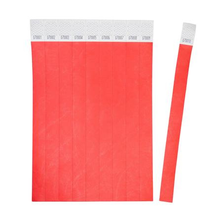 Identifikačný náramok, odolný proti roztrhnutiu,, 265x19 mm, AVERY ZWECKFORM "Tyvek", červ 3