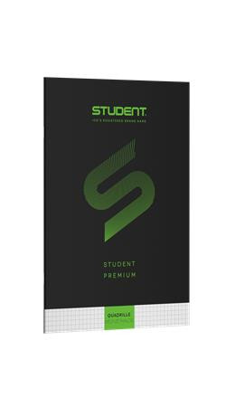 Zošit, A4, štvorčekový, 32 listov, ICO "Student Premium", čierny 6