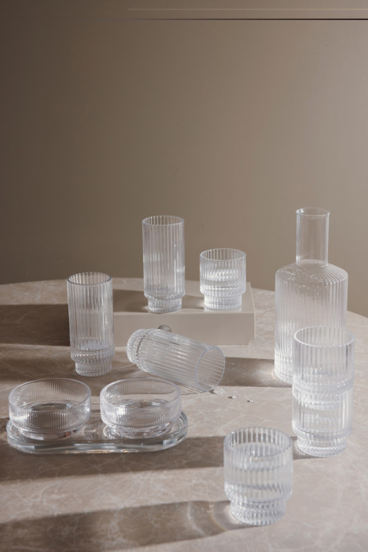 VINGA York tumbler poháre, 4-dielna sada priehľadné 8