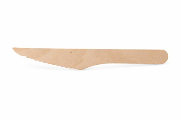 . Nôž, drevený, jednorazový, 16 cm, 100 ks 1