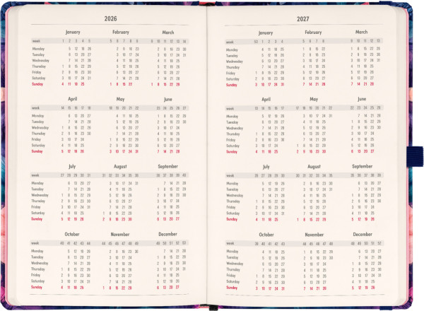 NOTIQUE Planbook diár/notes Kytica 2026, 13 x 21 cm 2