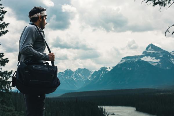 Swiss Peak víkendová taška Voyager z rPET AWARE™ čierna 15