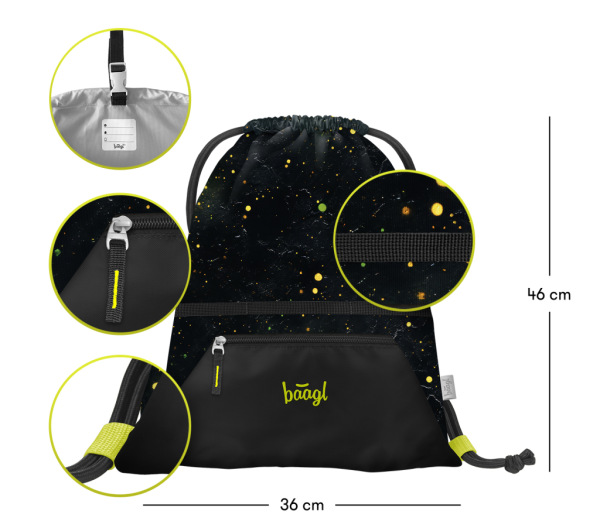 BAAGL Vrecko s priehradkou na zips Traktor GRS 2