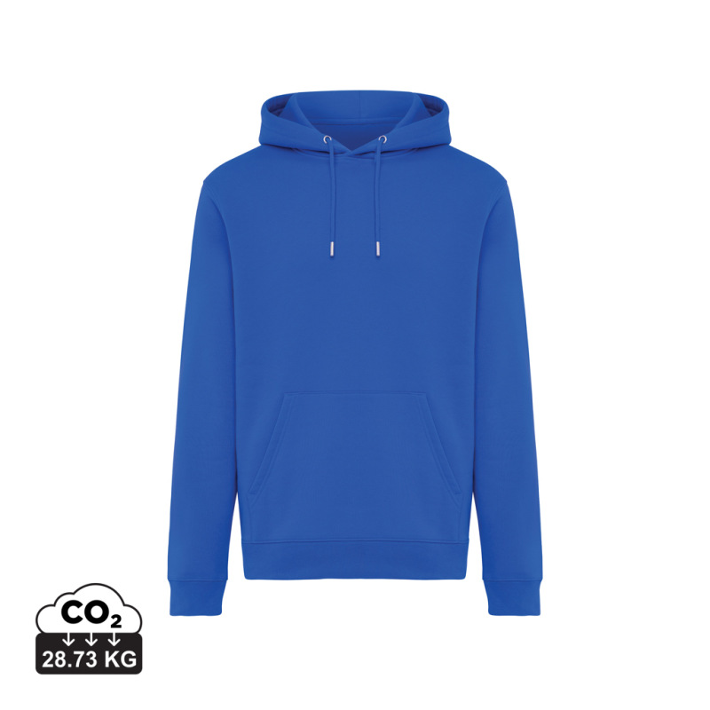 IQONIQ Joshua Unisex mikina s kapucňou z rec. bavlny kráľovská modrá XXXL