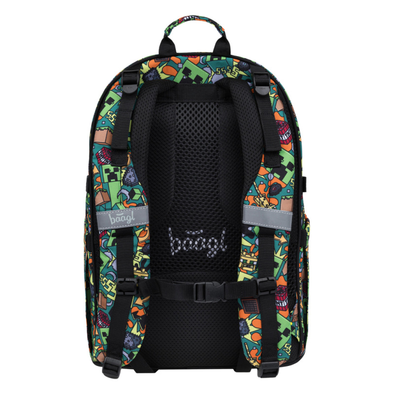 BAAGL SADA 3 Skate Minecraft Chaos: batoh, peračník, vrecko 3