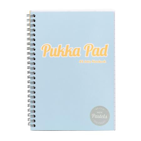 Špirálový zošit, A5, linkovaný, 100 listov, PUKKA PAD "Pastel Jotta Pad", mix farieb