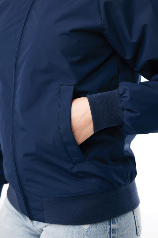 IQONIQ Odin mestská bunda z recyklovaného polyesteru námornícka modrá M 15