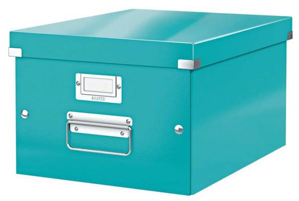 Odkladací box, A4, LEITZ "Click&Store", ľadovo modrá