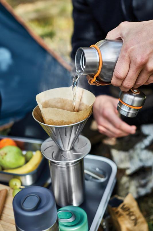 Malá termo fľaša na vodu 500 ml Black+Blum oranžová 11