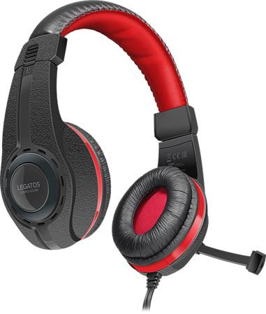 Slúchadlá s mikrofónom, káblové, herné, 3,5 mm jack, SPEEDLINK "Legatos", čierno-červené