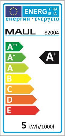 Stolová lampa, LED, MAUL "Arc", čierna