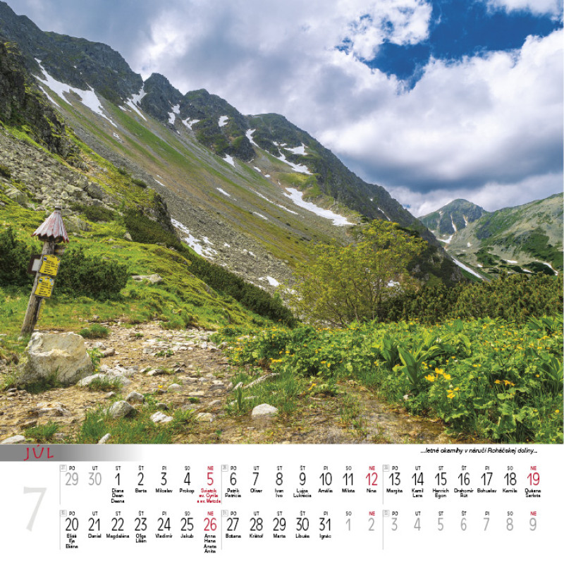 Nástenný kalendár Tatry 2026 7