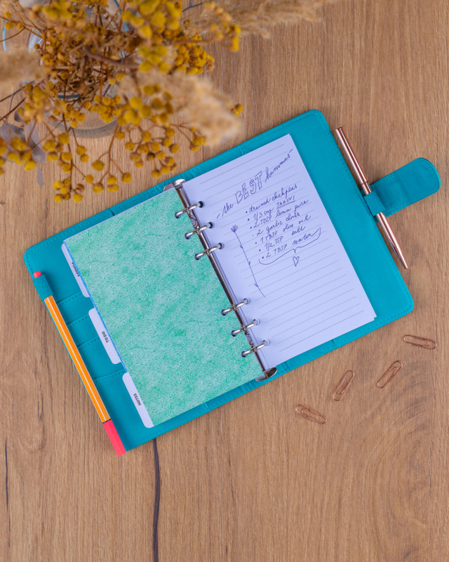 NOTIQUE Refill – Weekly Ring Bound Planner 2027, turquoise, 12,5 x 19 cm 8