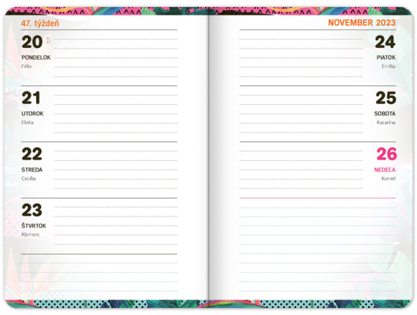 Školský diár Fresh (september 2023 – december 2024), 9,8 × 14,5 cm 7