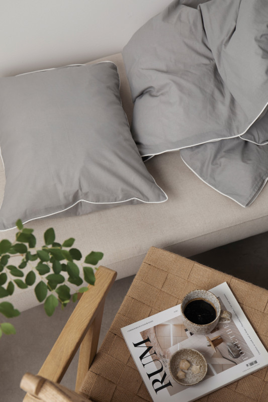 Sada 4ks obliečok VINGA Marston z OSC organickej bavlny sivá 2