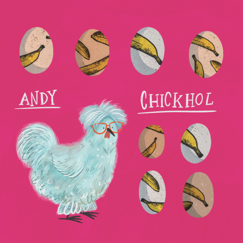 NOTIQUE Grid calendar Chicken Artists 2027, 30 x 30 cm 8