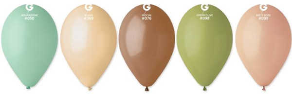 . Balón, 26 cm, mix prírodných pastelových farieb