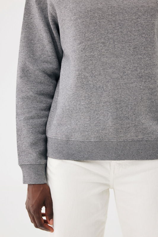 IQONIQ Toria Unisex mikina s okrúhl. výstrihom z rec. bavlny light heather anthracite XXL 9
