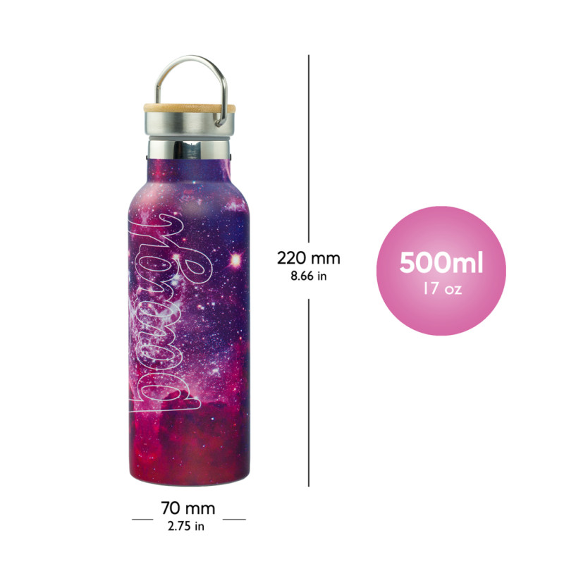 BAAGL Termofľaša s bambusovým viečkom Galaxy, 500 ml 3